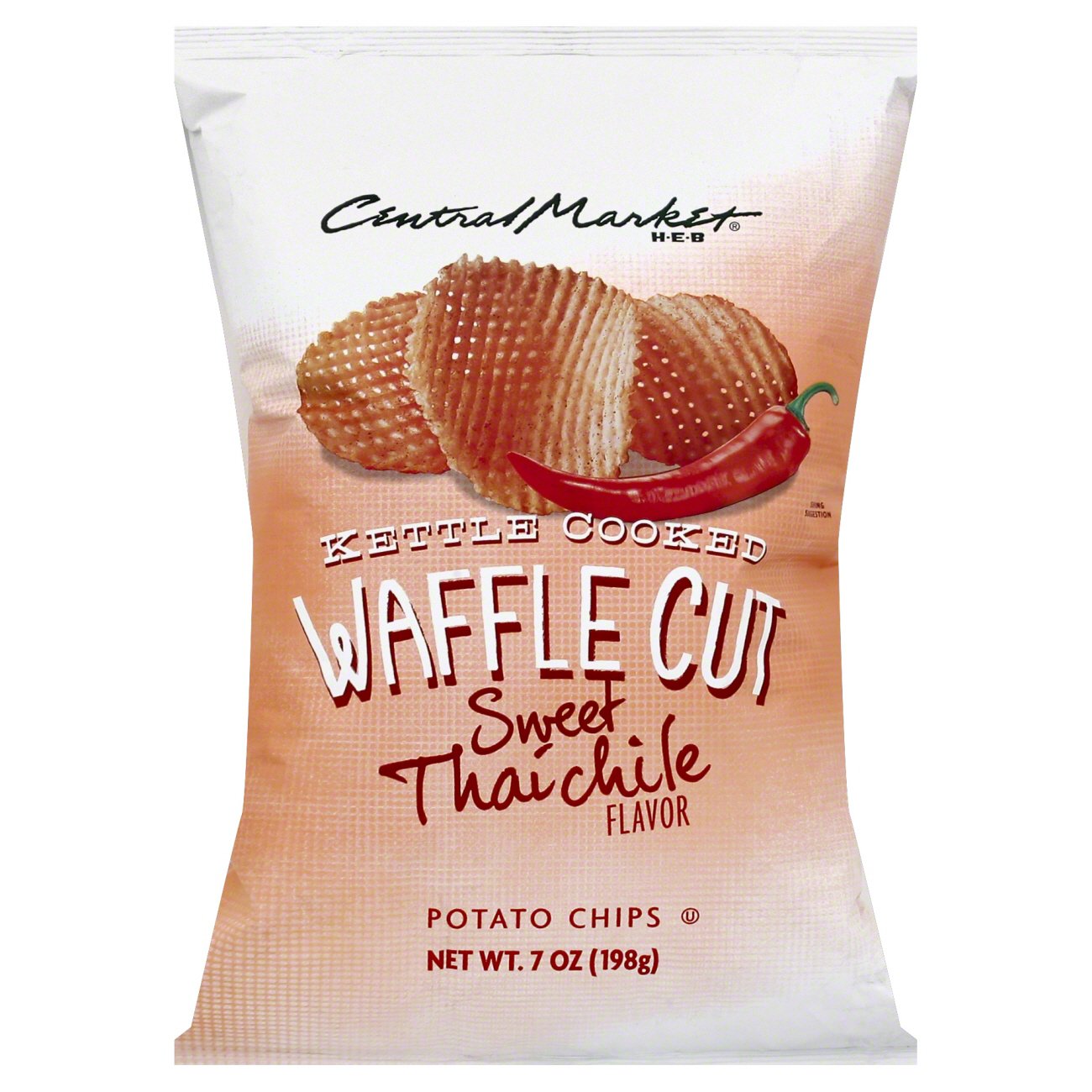 Central Market Sweet Thai Chile Waffle Kettle Cooked Potato Chips