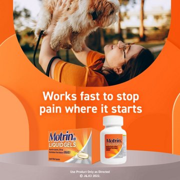 Motrin Ibuprofen 200mg Pain & Fever Relief Liquid Gels