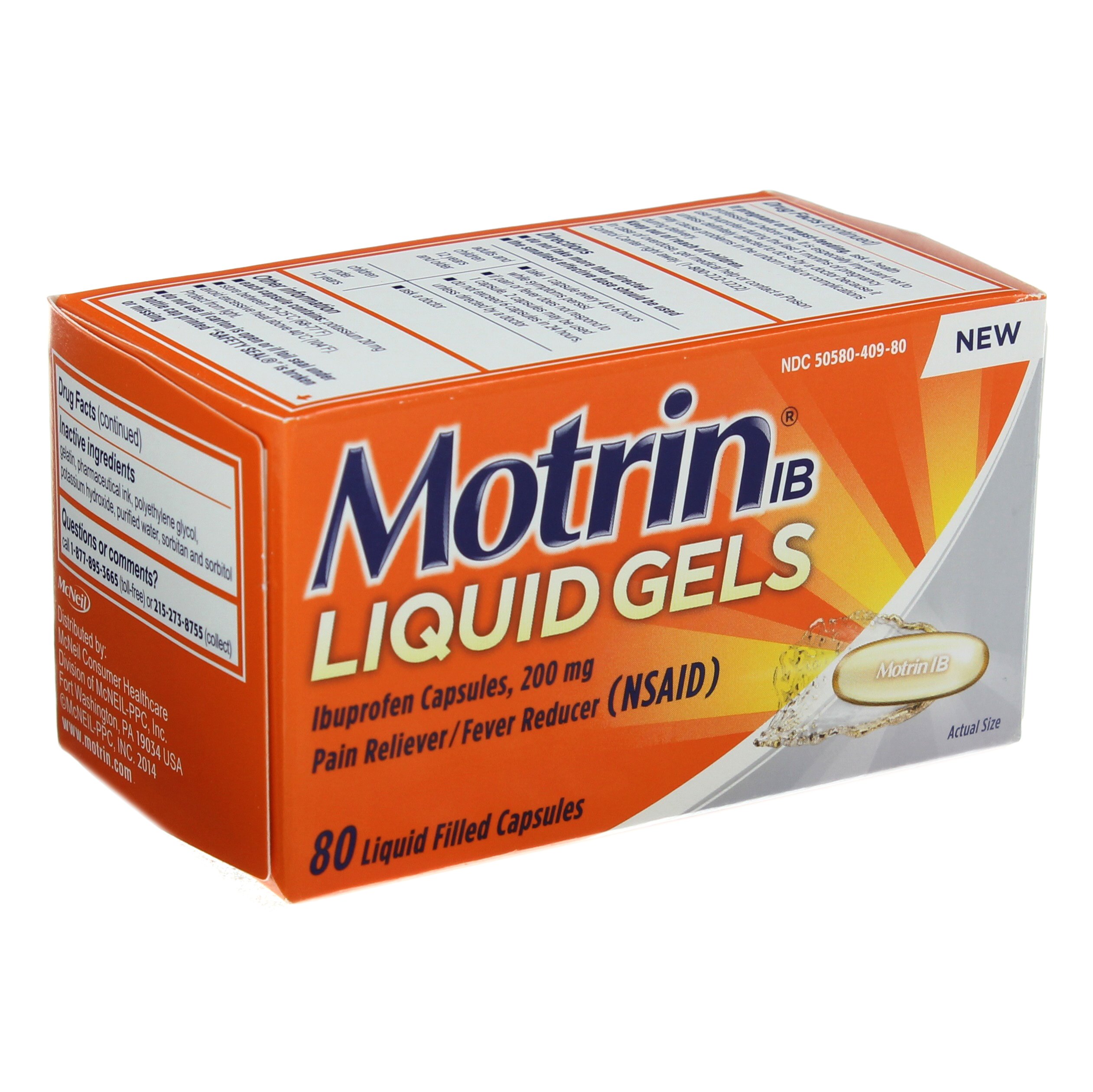 Motrin IB Liquid Gels Shop Medicines & Treatments at HEB
