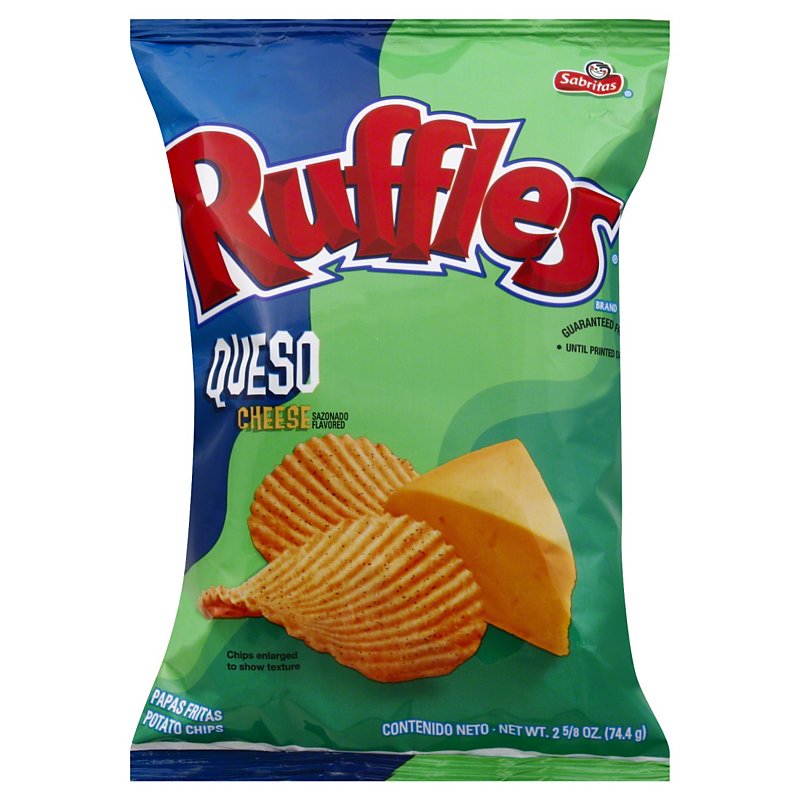 Ruffles Queso Cheese Potato Chips - Shop Snacks & Candy at H-E-B