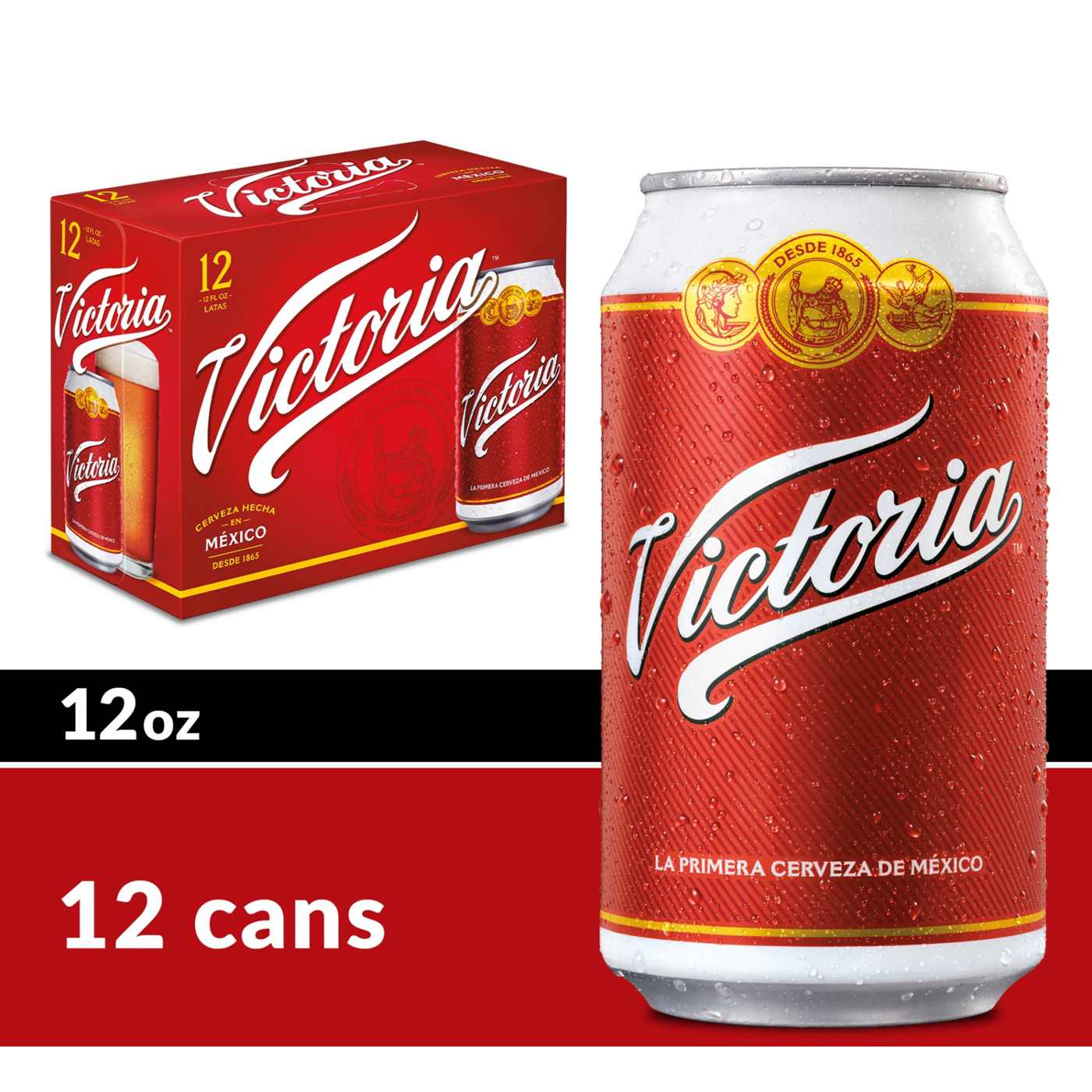 Victoria Amber Lager Mexican Beer 12 oz Cans, 12 pk; image 6 of 8