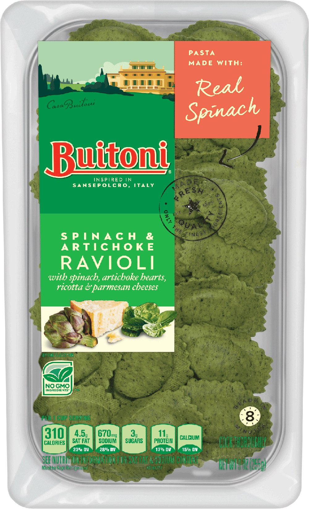 Buitoni Spinach & Artichoke Ravioli - Shop Pasta At H-E-B