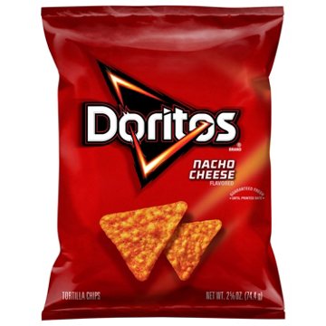 Doritos Nacho Cheese Flavored Tortilla Chips, 2.63 oz