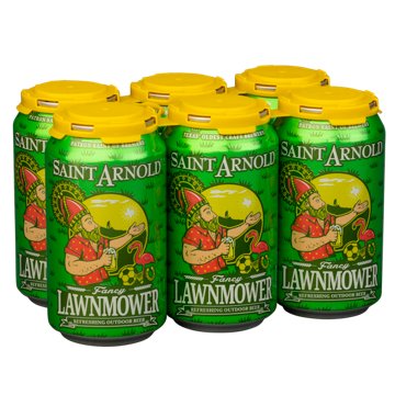 Saint Arnold Fancy Lawnmower Craft Beer 6 pk Cans, 12 oz