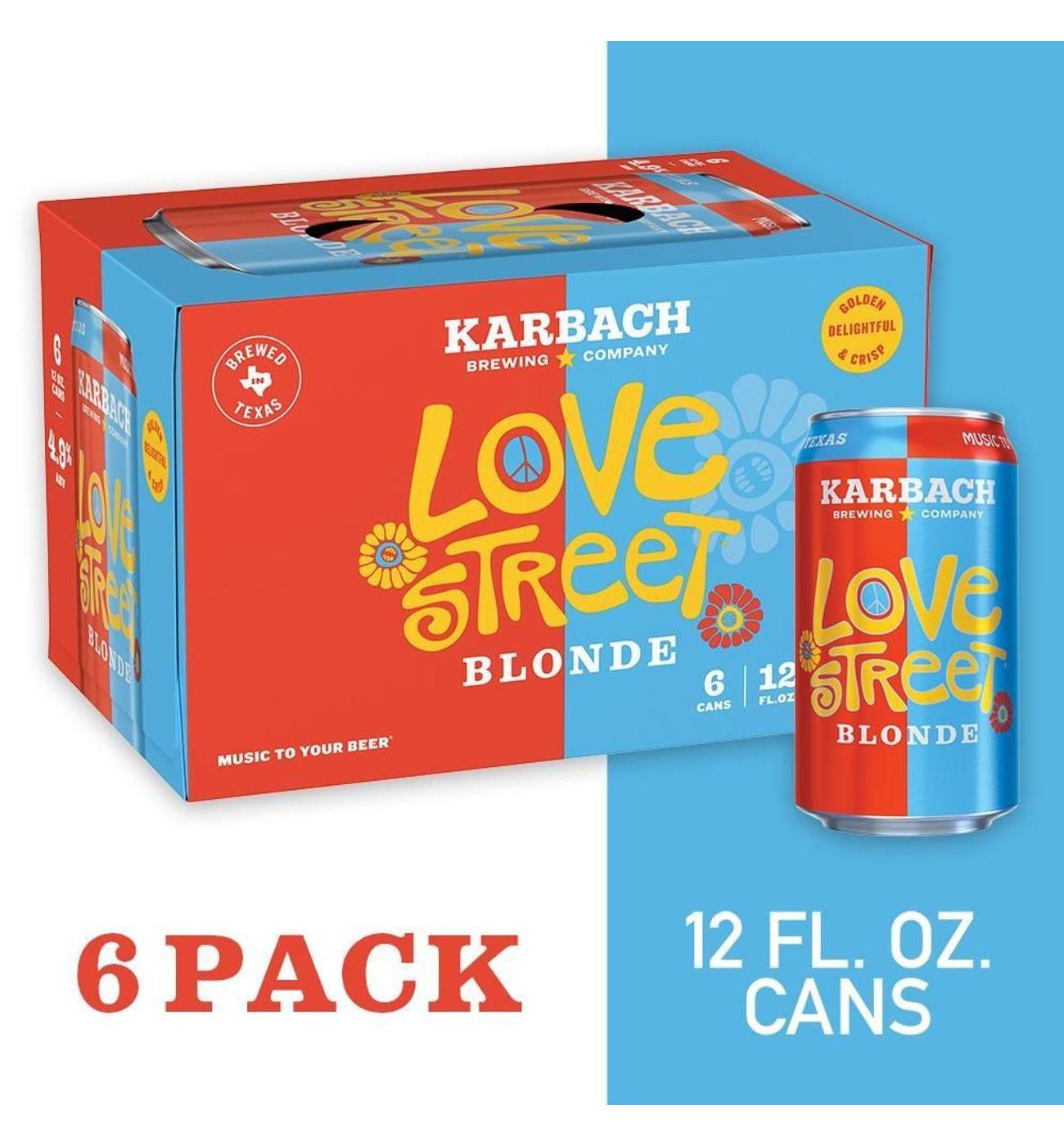 Karbach Love Street Kolsch Style Blonde Craft Beer 6 pk Cans; image 4 of 9