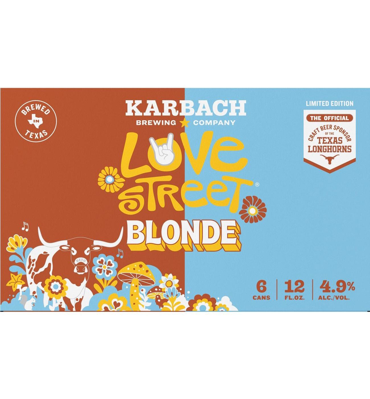 Karbach Love Street Kolsch Style Blonde Craft Beer 6 pk Cans; image 8 of 9