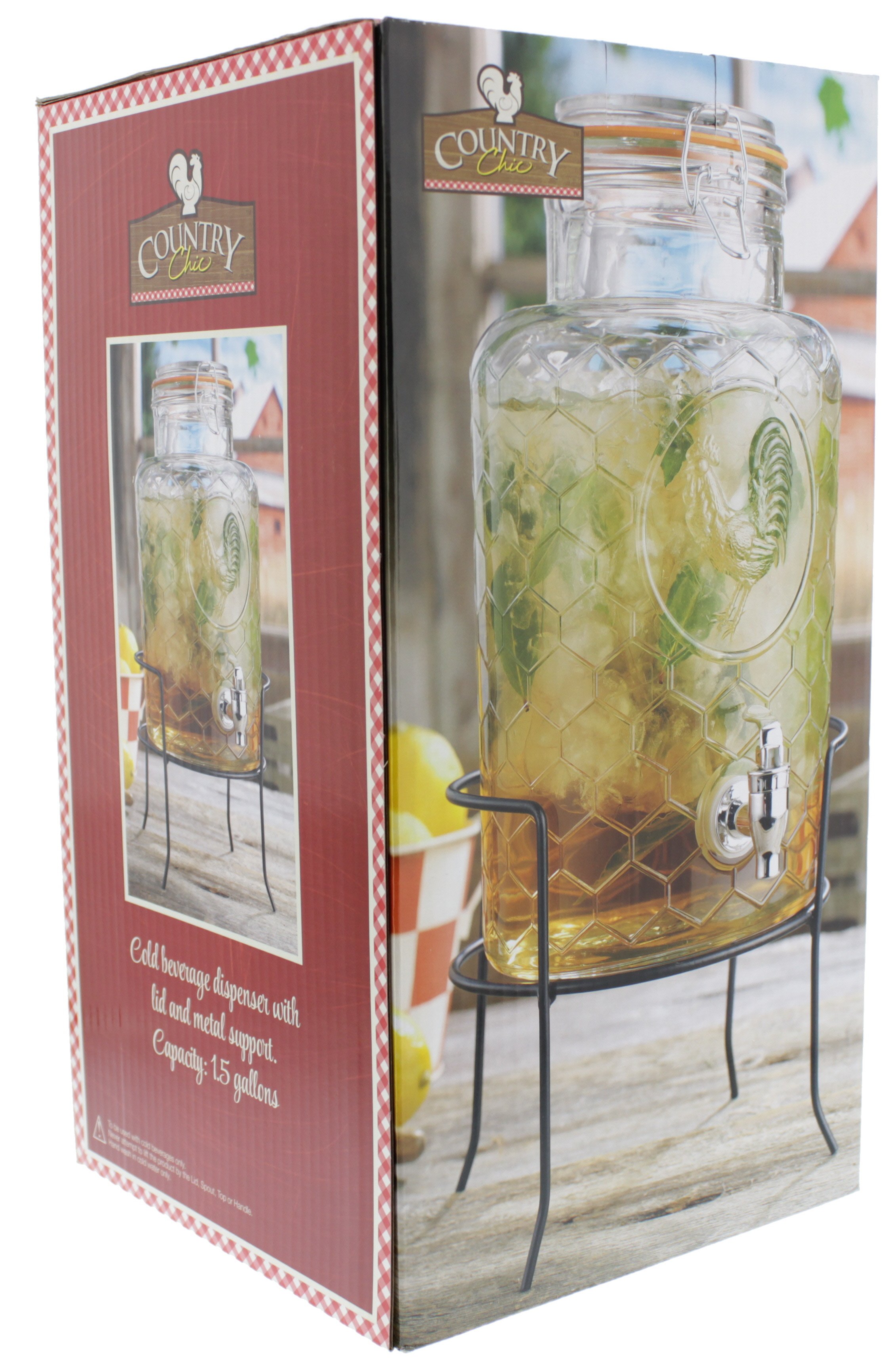 Cocinaware Stackable Acrylic Beverage Dispenser With Ice Keeper - Shop  Pitchers & Dispensers at H-E-B