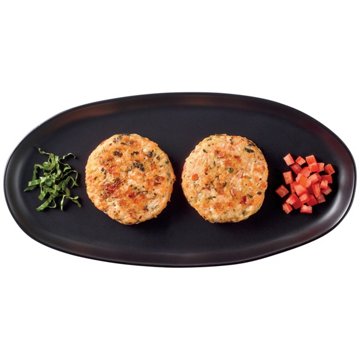 H-E-B Fish Market Salmon Burger Patties - Bruschetta, 2 ct