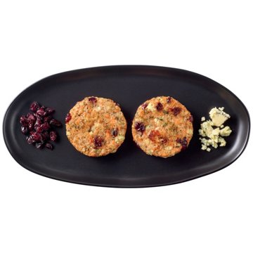 H-E-B Fish Market Salmon Burger Patties - Cranberry Gorgonzola, 2 ct