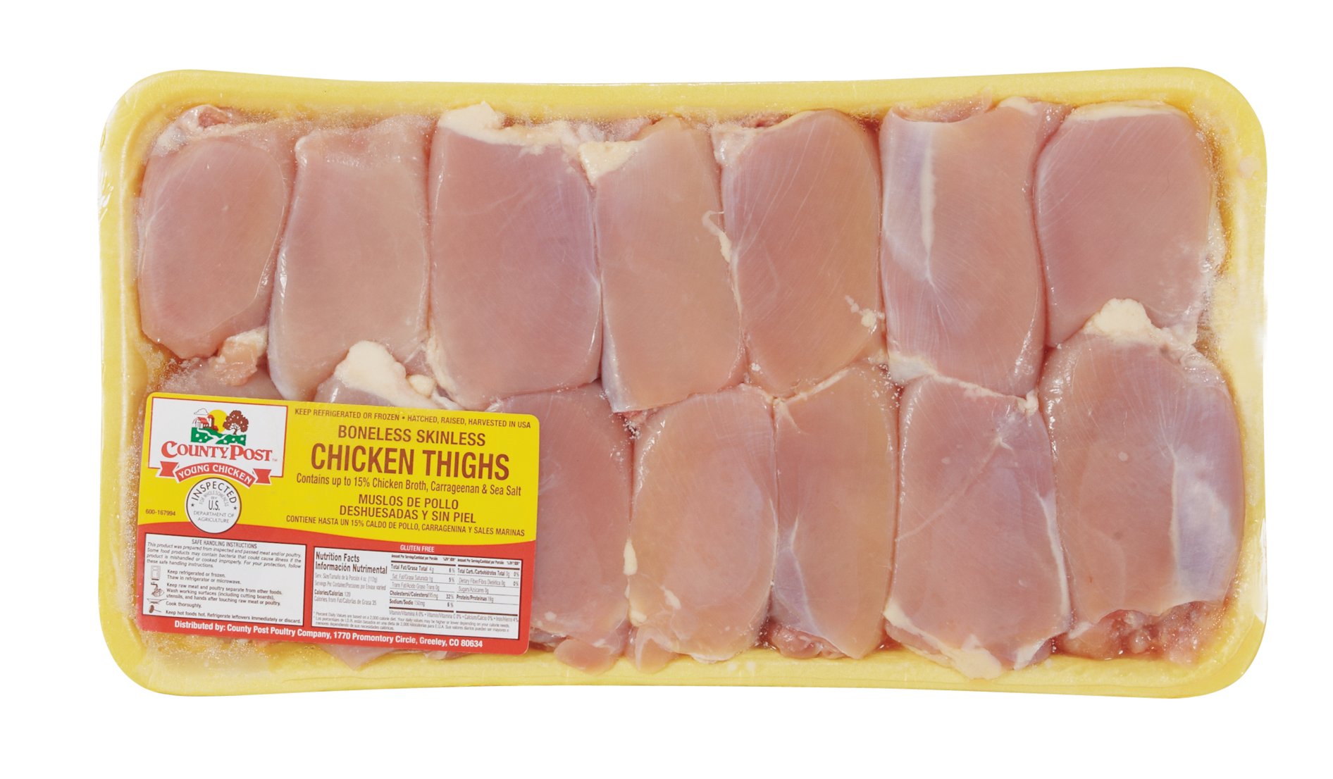 County Post Boneless Skinless Chicken Thighs Shop Chicken at HEB