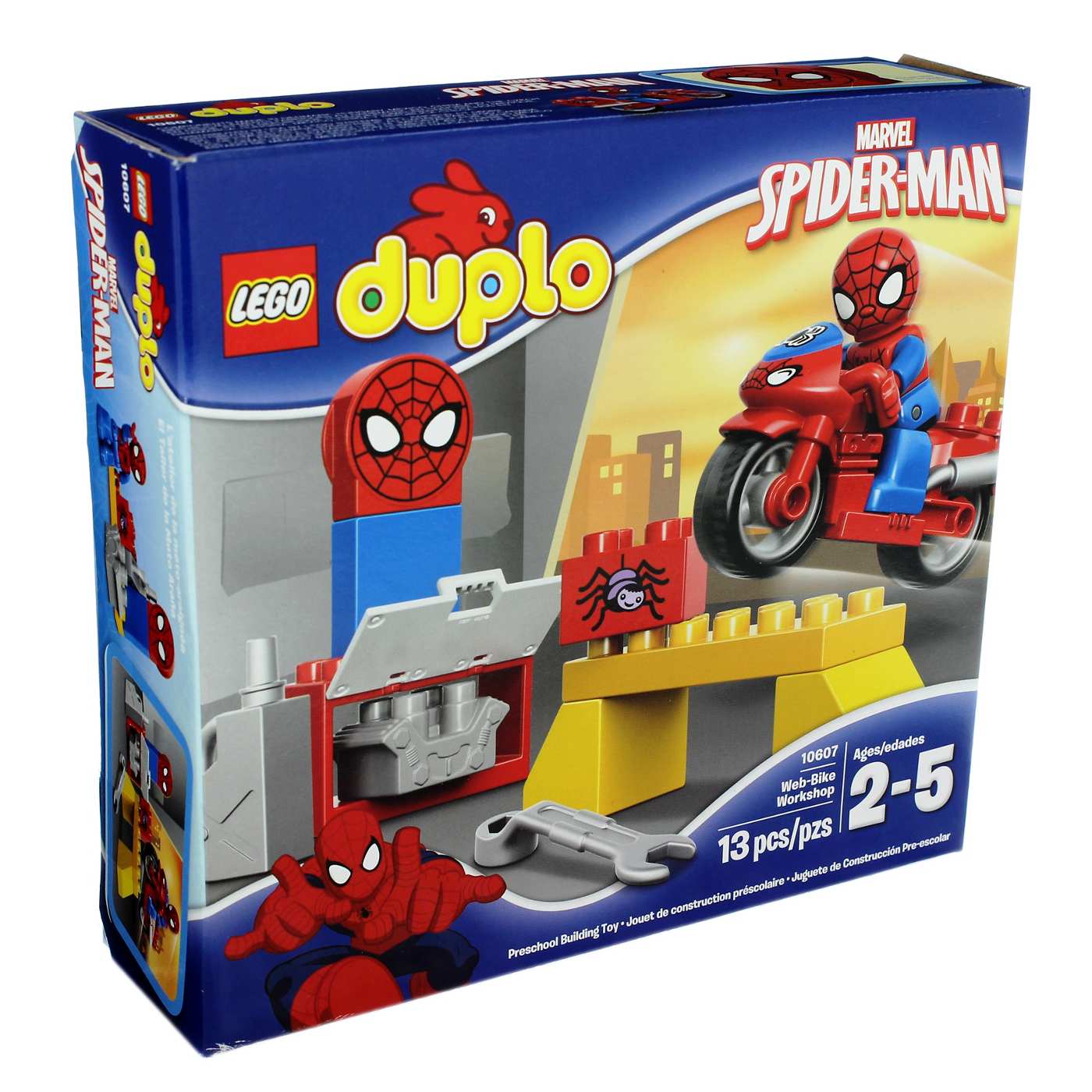 LEGO Duplo Spider-Man Web-Bike Workshop Shop Lego building