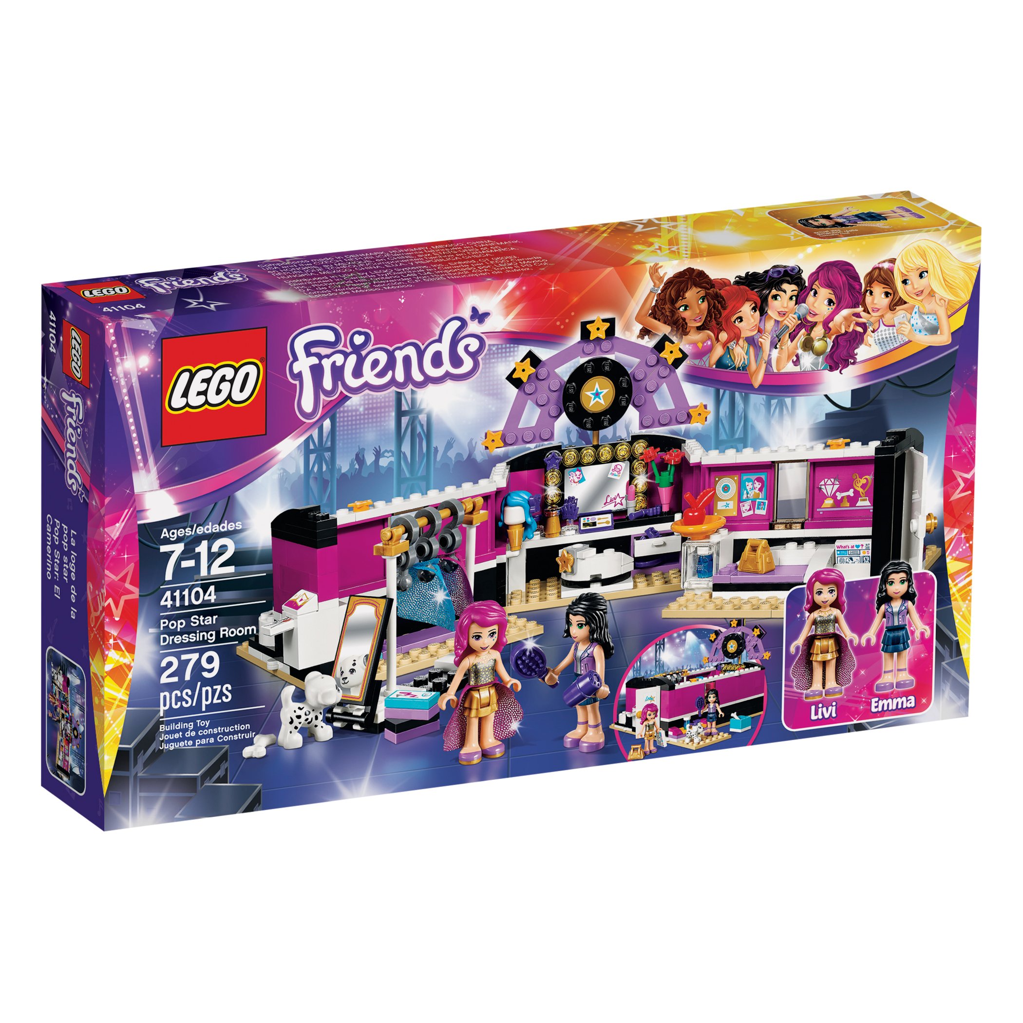 Конструктор LEGO friends 41104 гримерная поп-звезды