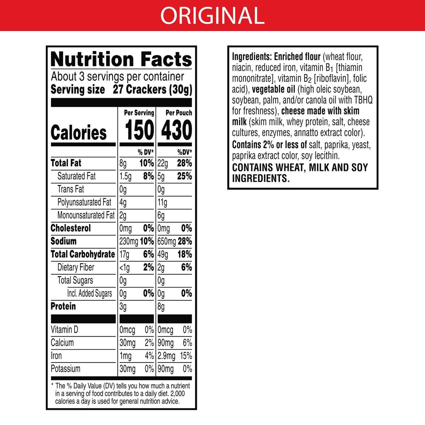 Cheez-It Original Cheese Crackers; image 5 of 7