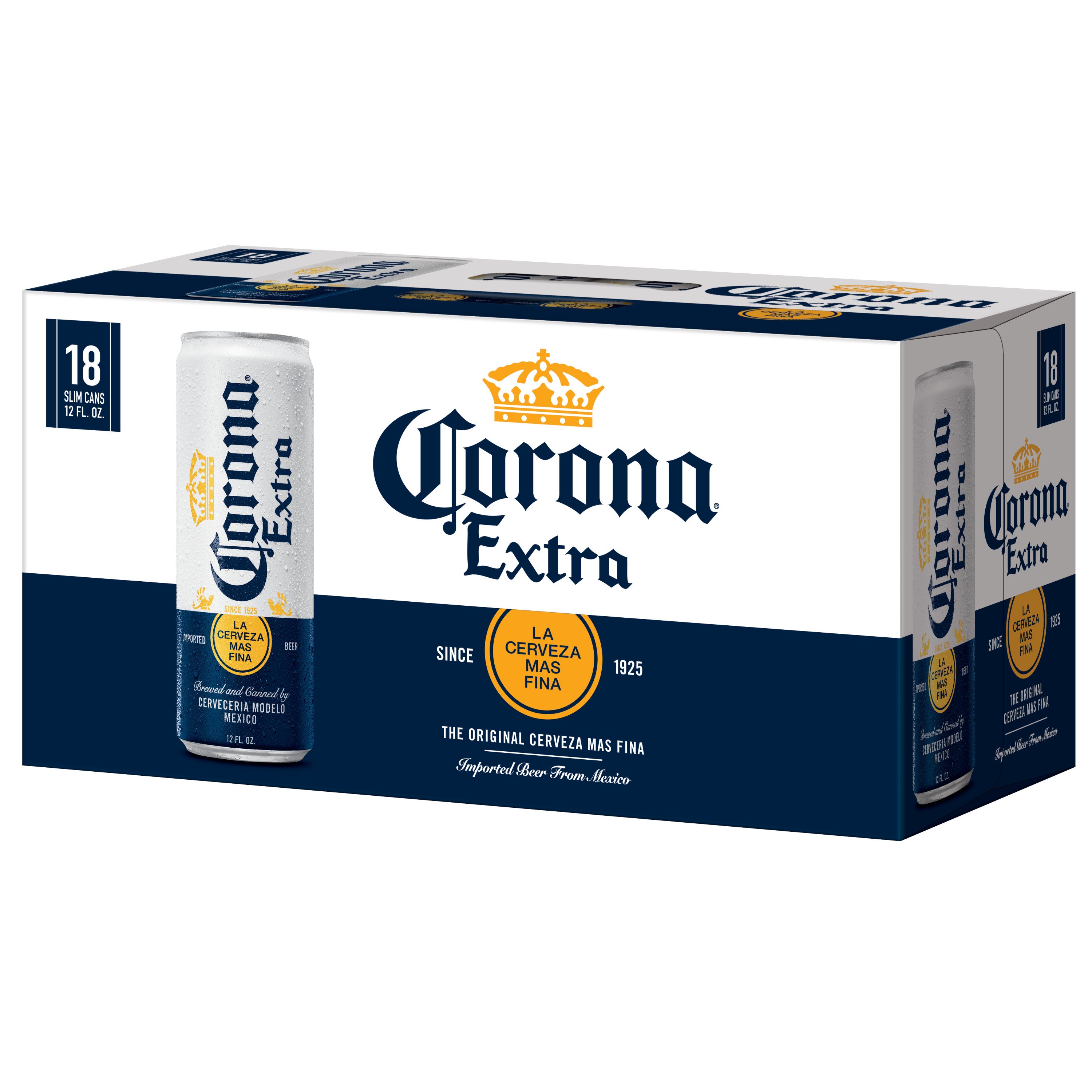 Corona Extra Mexican Lager Import Beer 12 Oz Cans, 18 Pk - Shop Beer At ...