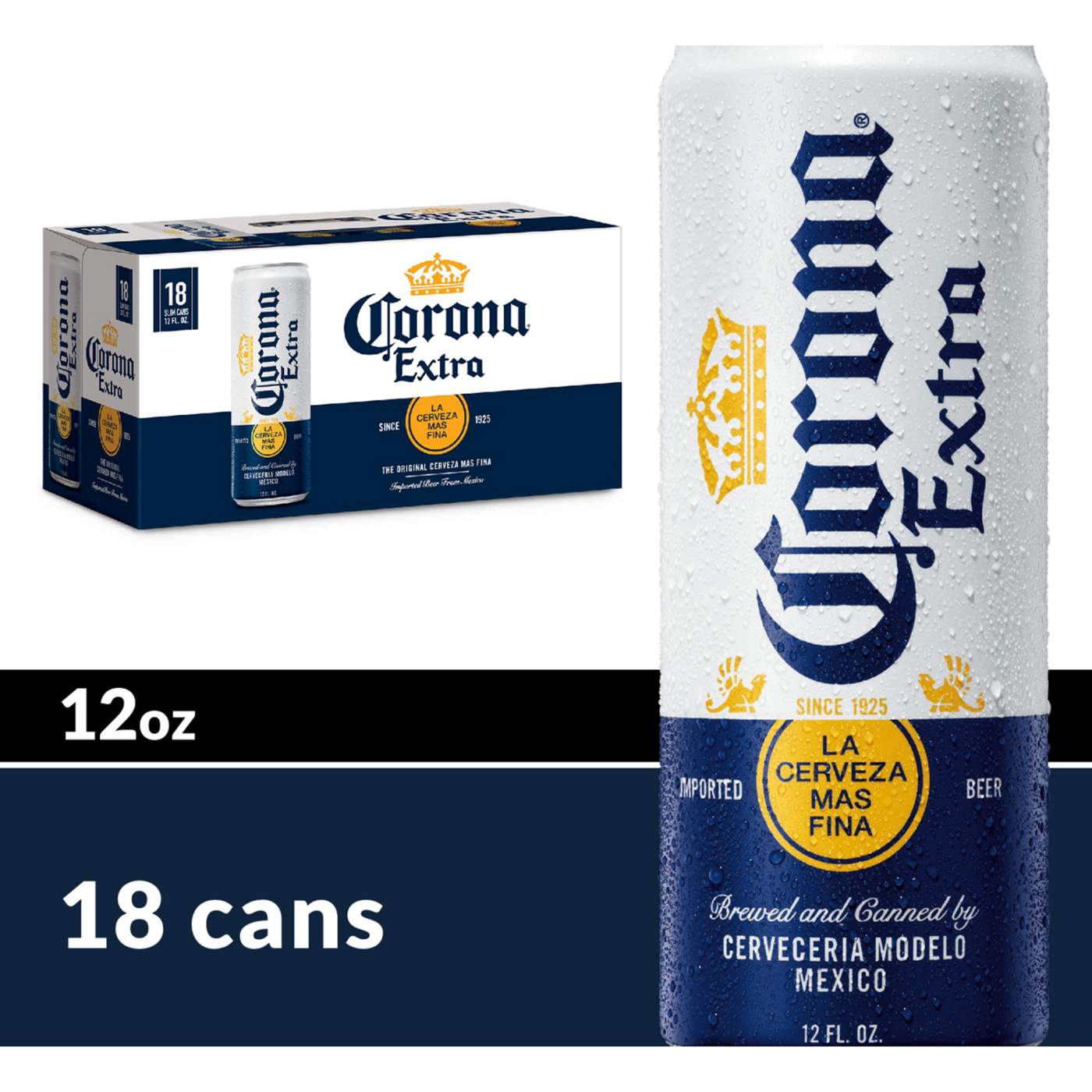 Corona Extra Mexican Lager Import Beer 12 oz Cans, 18 pk; image 7 of 10