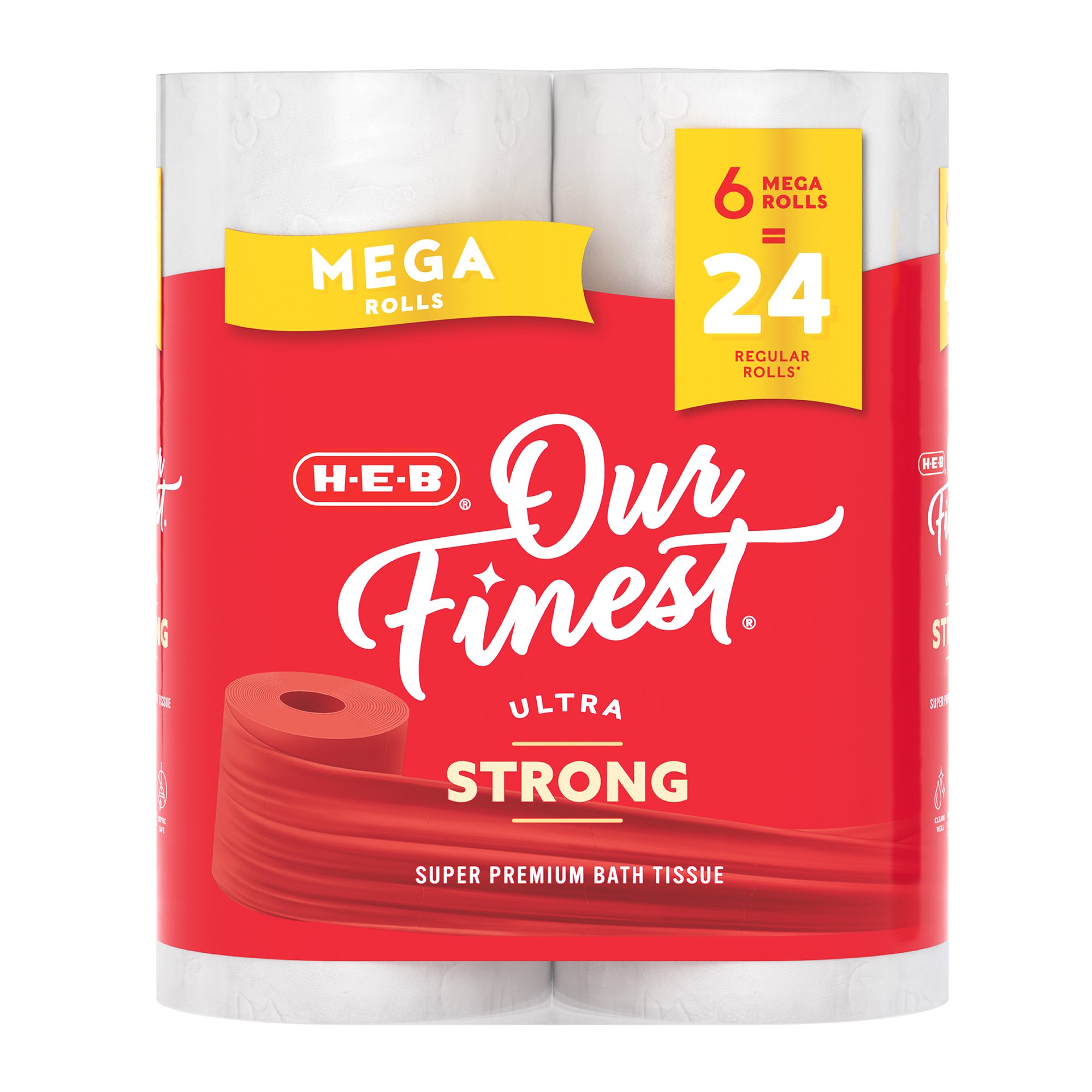 HEB Our Finest Ultra Strong Toilet Paper Shop Toilet Paper at HEB