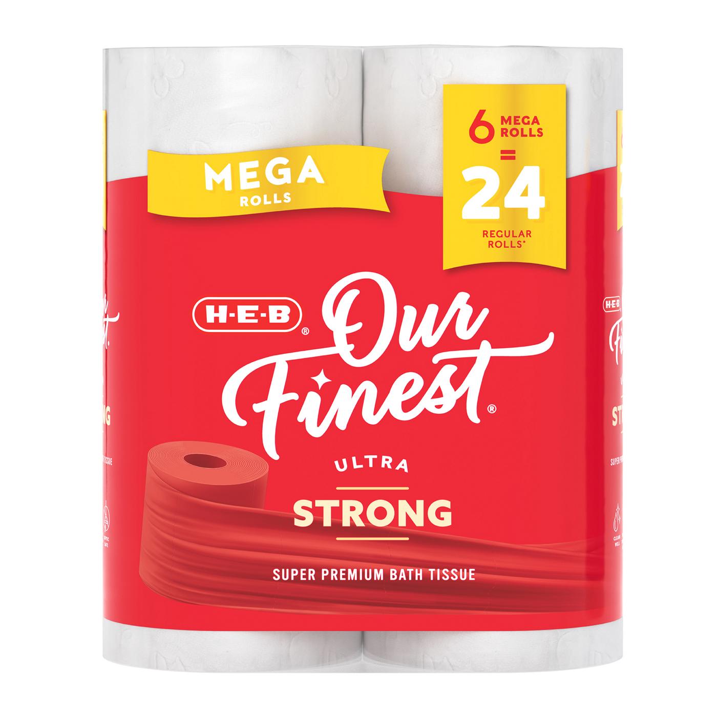 H-E-B Our Finest Ultra Strong Toilet Paper; image 1 of 7