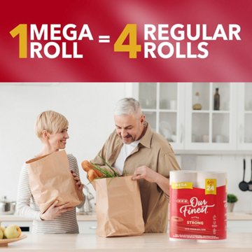 H-E-B Our Finest Ultra Strong Toilet Paper, 6 Mega Rolls