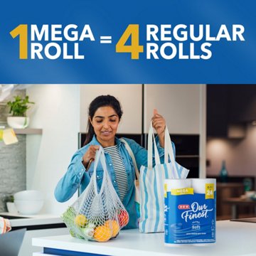 H-E-B Our Finest Ultra Soft Toilet Paper, 6 Mega Rolls