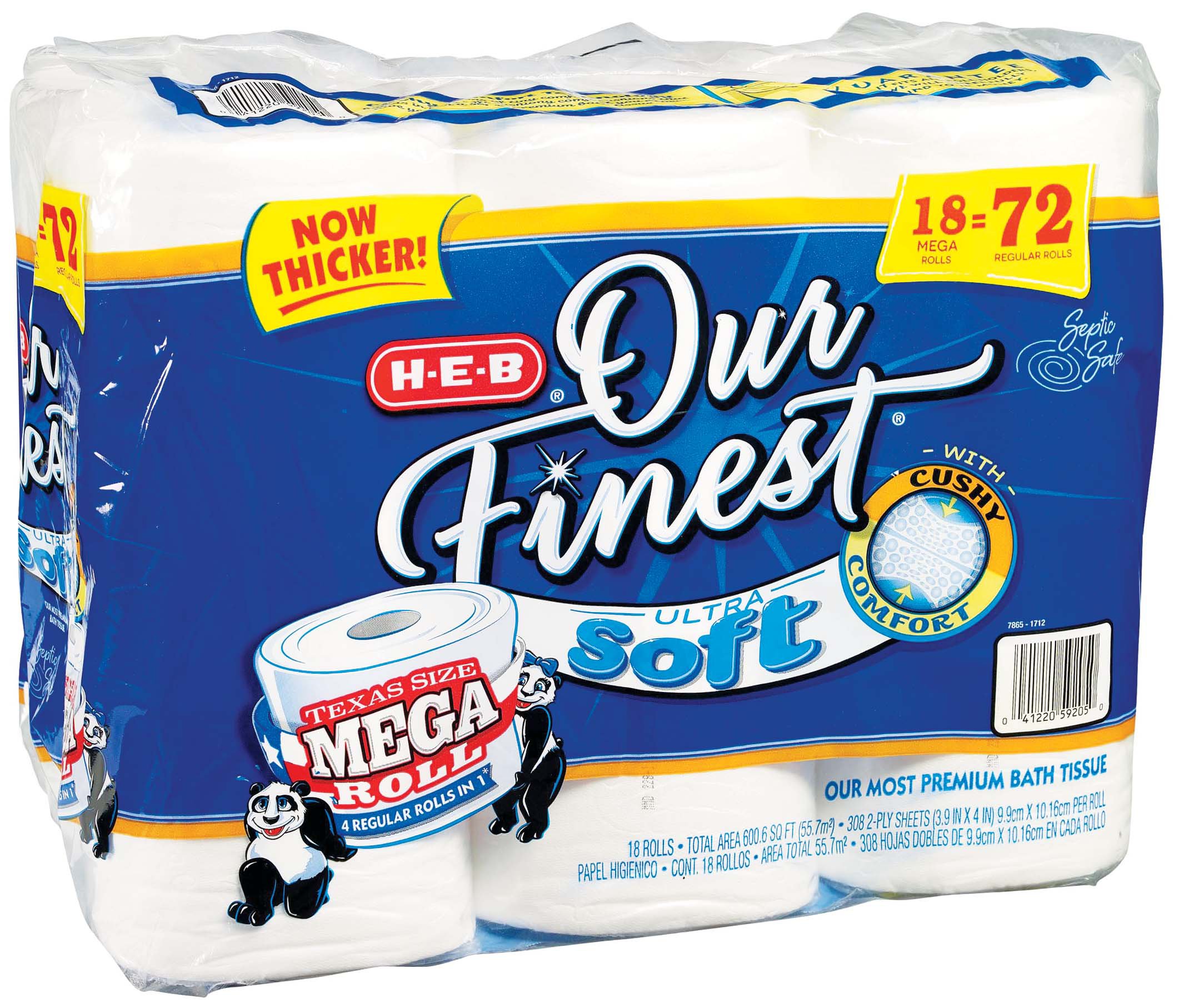 HEB Our Finest Ultra Soft Toilet Paper Shop Toilet paper at HEB