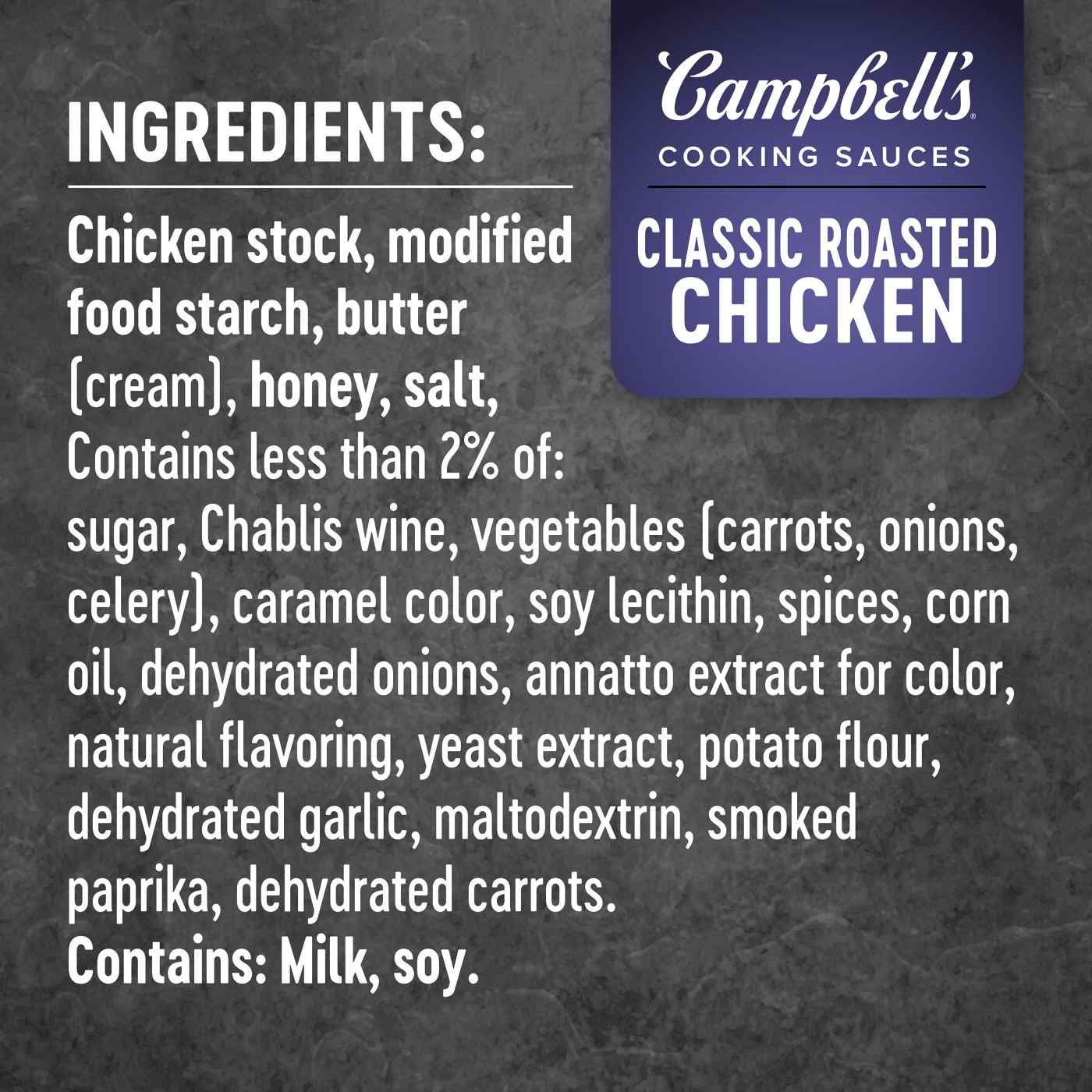 Campbell's Cooking Sauces Classic Roasted Chicken Sauce; image 4 of 6