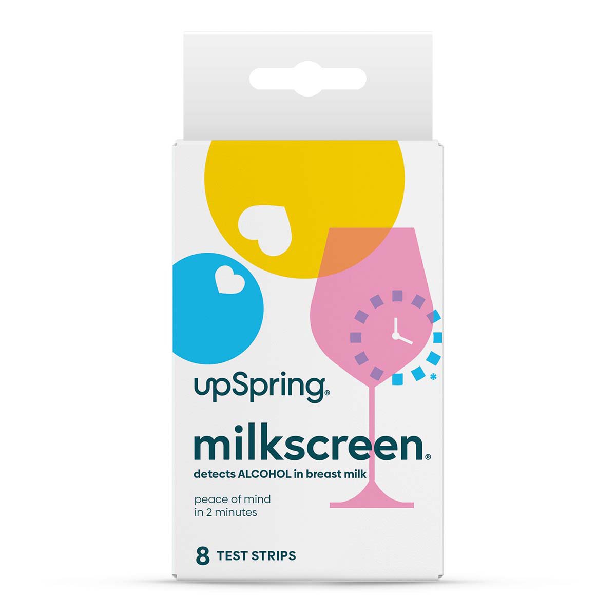 Upspring Milkscreen Test Strips to Detect Alcohol in Breast Milk - at-Home  Test for Breastfeeding Moms, Simple Breast Milk Alcohol Dip Test with