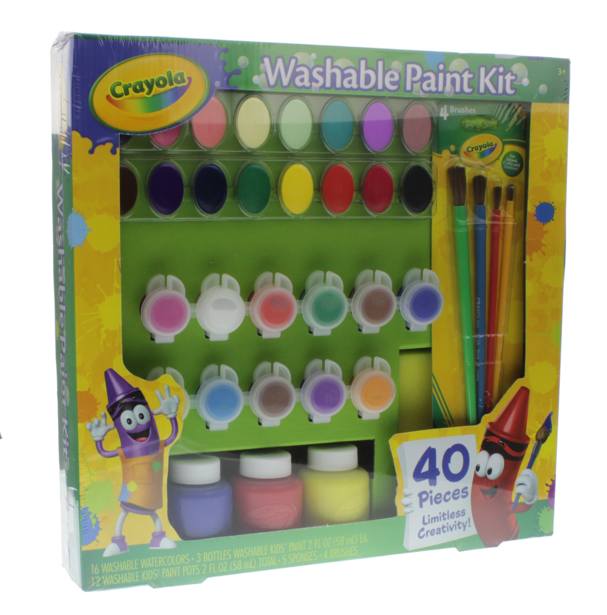 Crayola Washable Paint Kit Shop Paint & Paint Brushes at HEB
