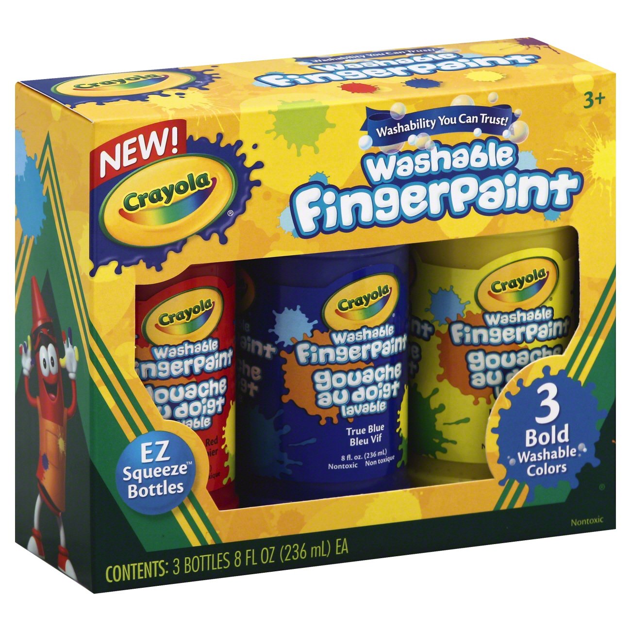 Crayola Washable Finger Paint Primary Colors - Shop Paint ...