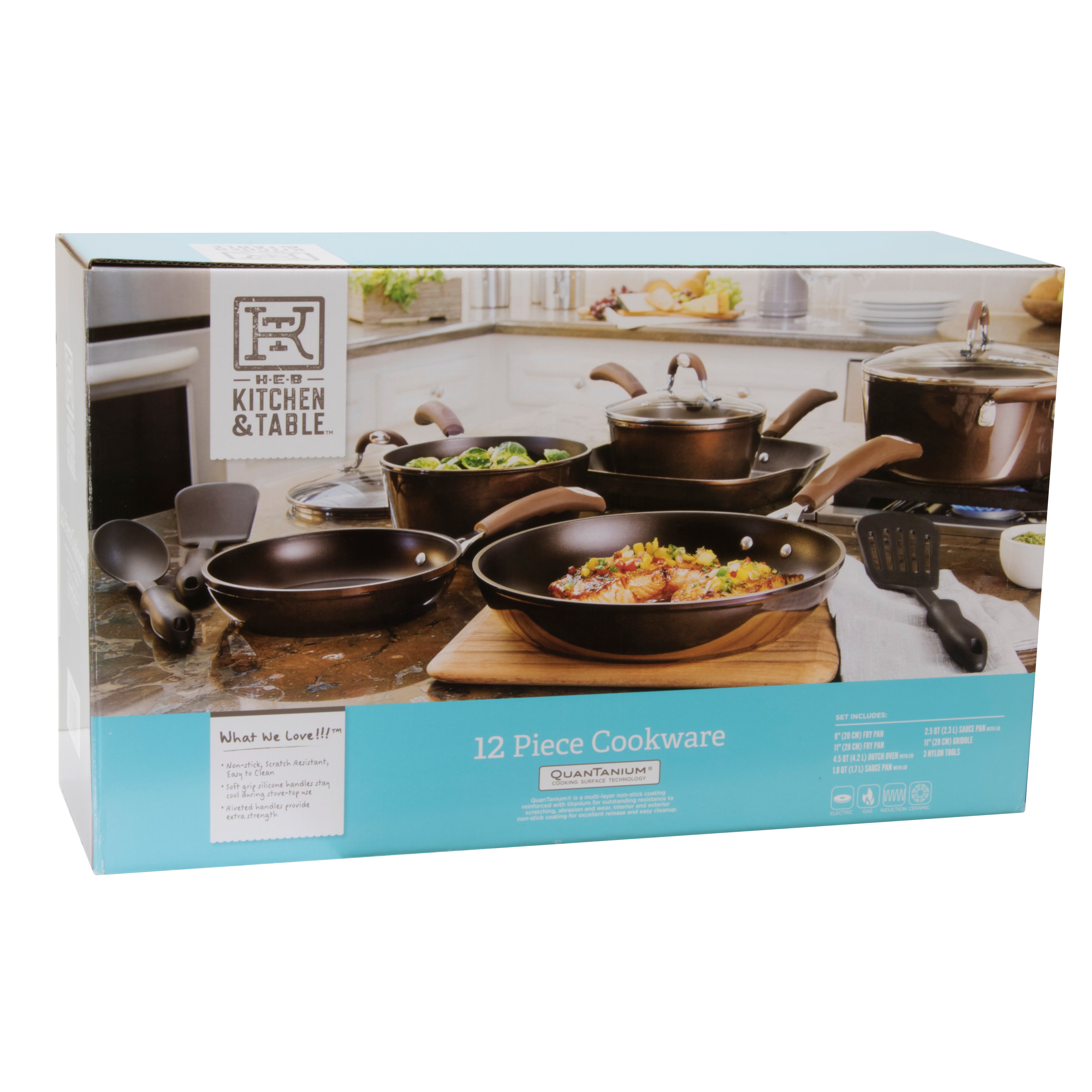 Kitchen & Table by HEB Cookware Set Bronze Shop Cookware Sets at