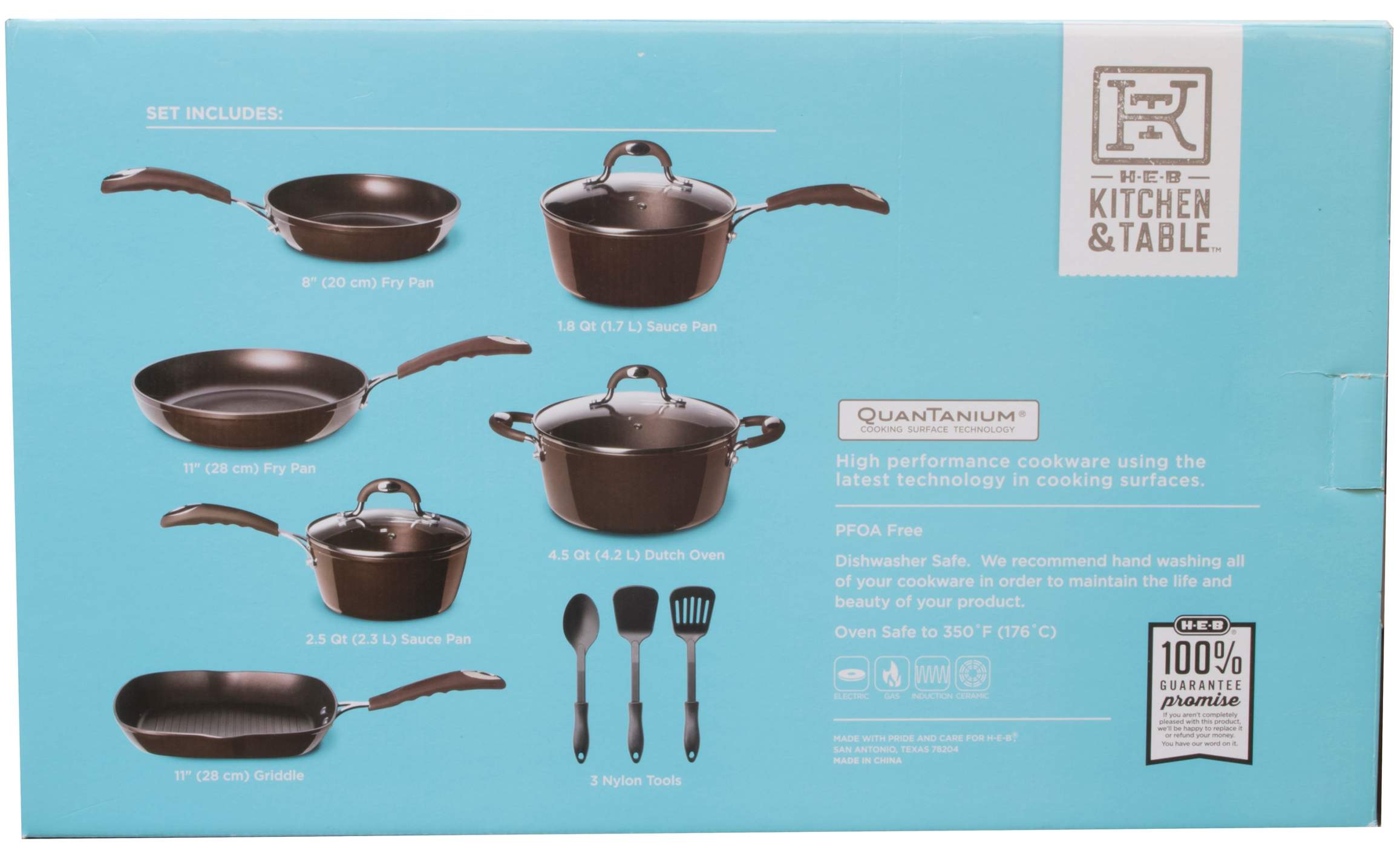 heb kitchen and table cookware