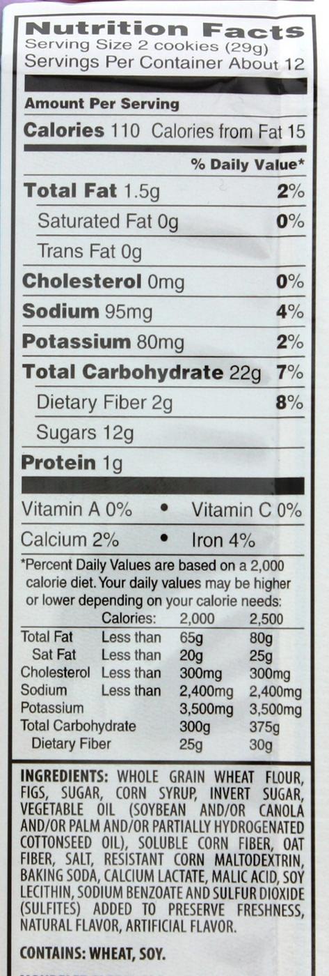 Nabisco Newtons 100% Whole Grain Fig; image 2 of 2