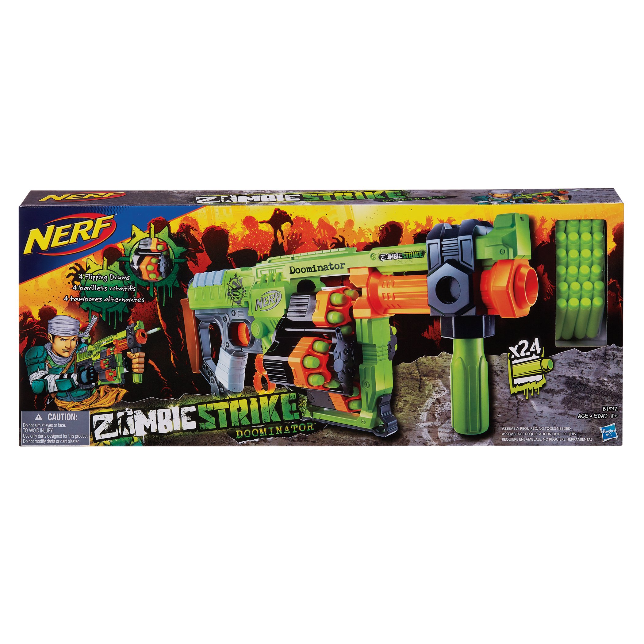 NERF Zombie Strike Doominator Blaster Toy 