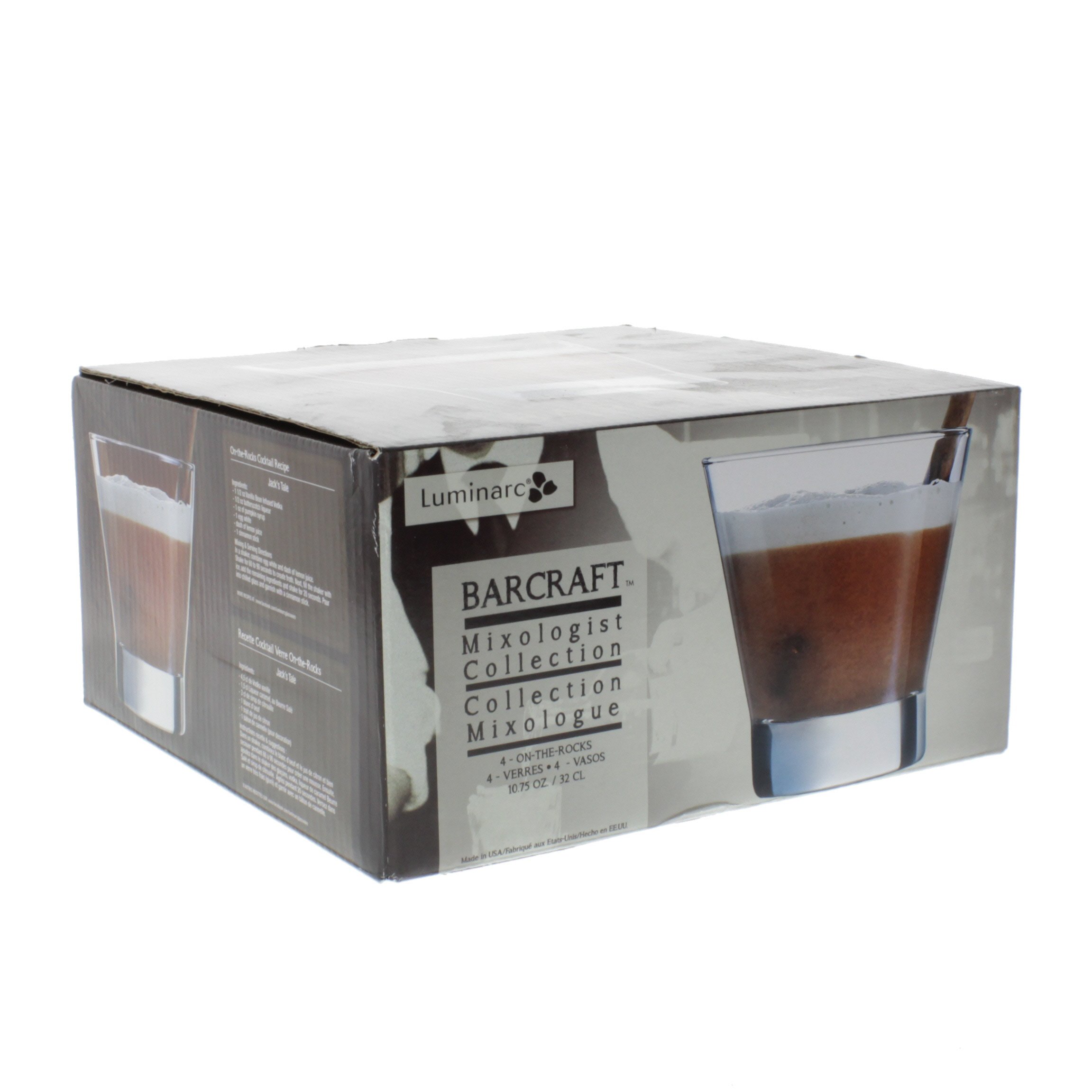 Luminarc Barcraft Set Of 4 Flare Rocks Glasses Shop Glasses & Mugs at