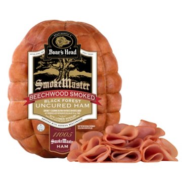 Boar's Head SmokeMaster Beechwood Smoked Black Forest Uncured Ham, Custom Sliced, lb