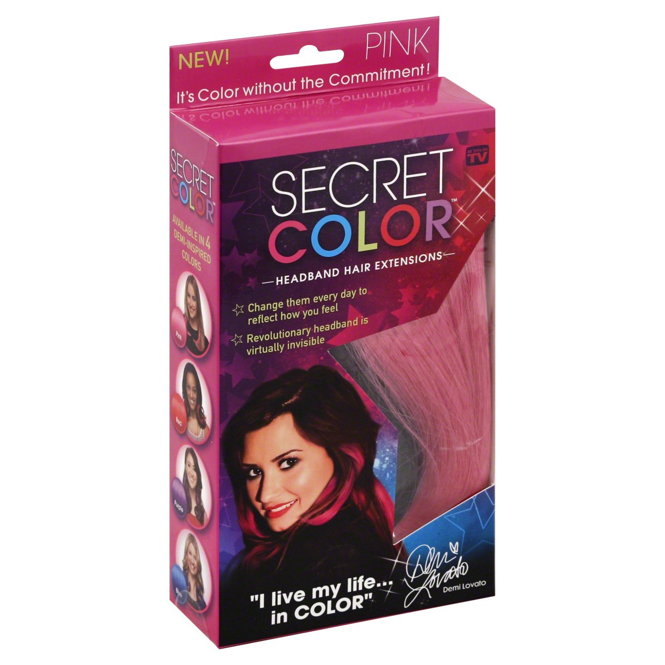 As Seen On TV Secret Color Pink Headband Hair Extensions Shop Hair