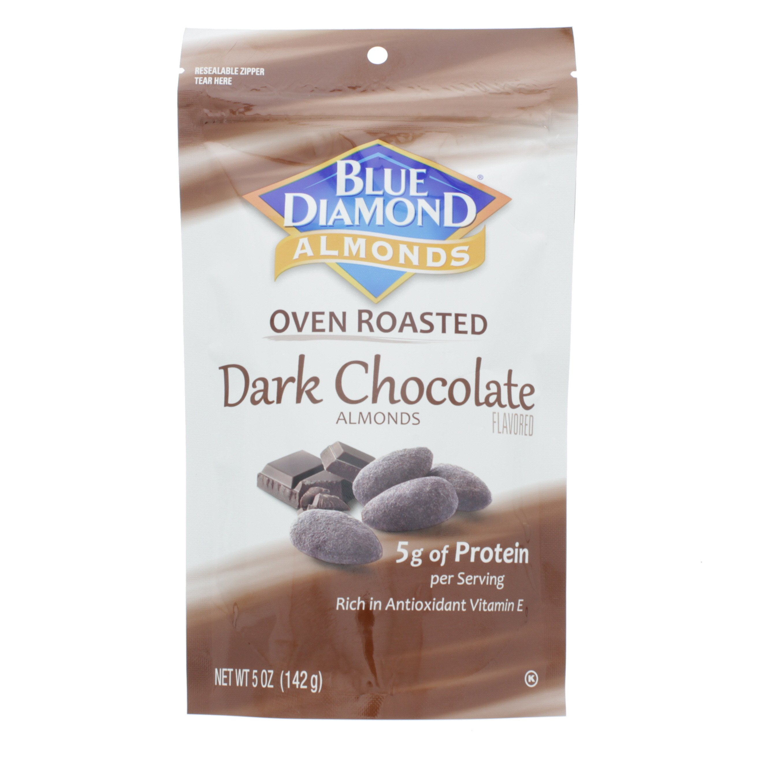 Blue Diamond Almonds, Oven Roasted Dark Chocolate Flavored Shop Nuts