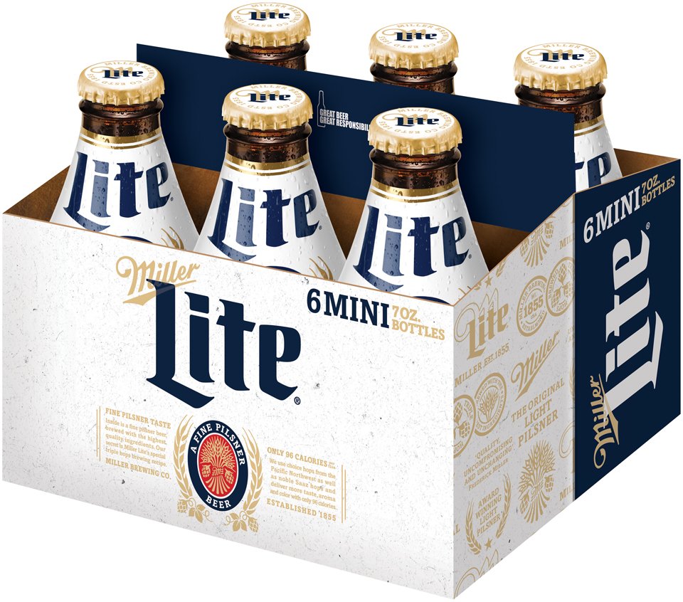 Miller Lite 7 oz Bottles Shop Beer at HEB