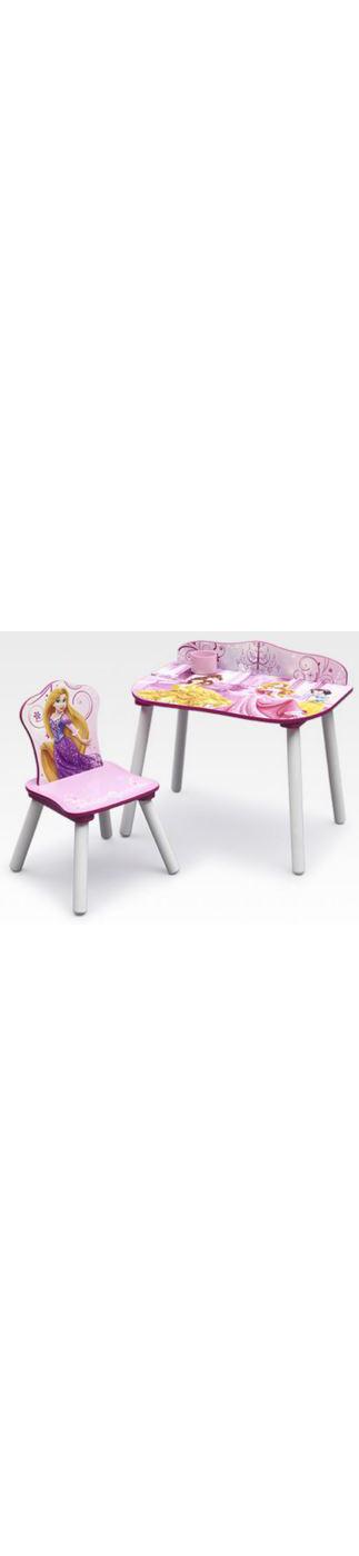 Princess desk and top chair set