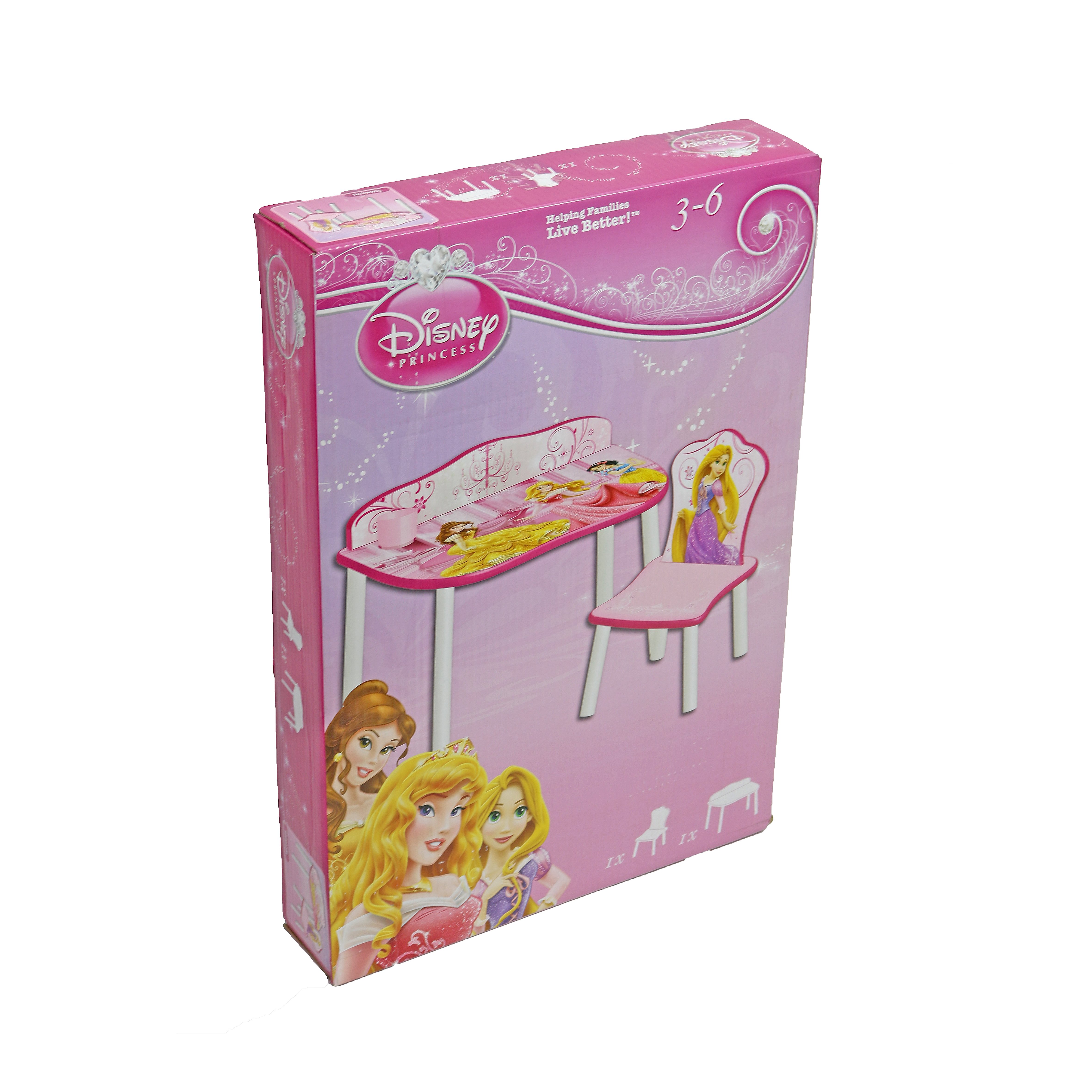 Princess desk and online chair set