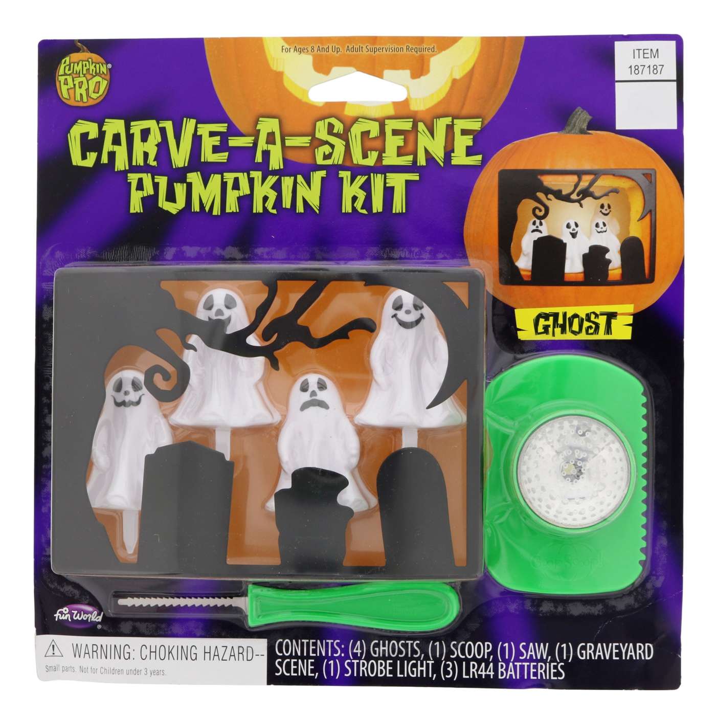 Far East Brokers and Consultants Pumpkin Carving Kit, 10 Piece, Ages 8+