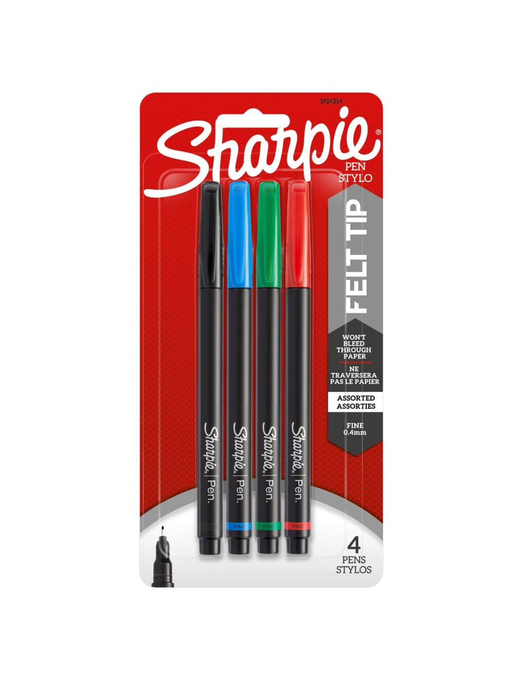 Sharpie Fine Felt Tip Pens - Assorted Ink - Shop Pens at H-E-B