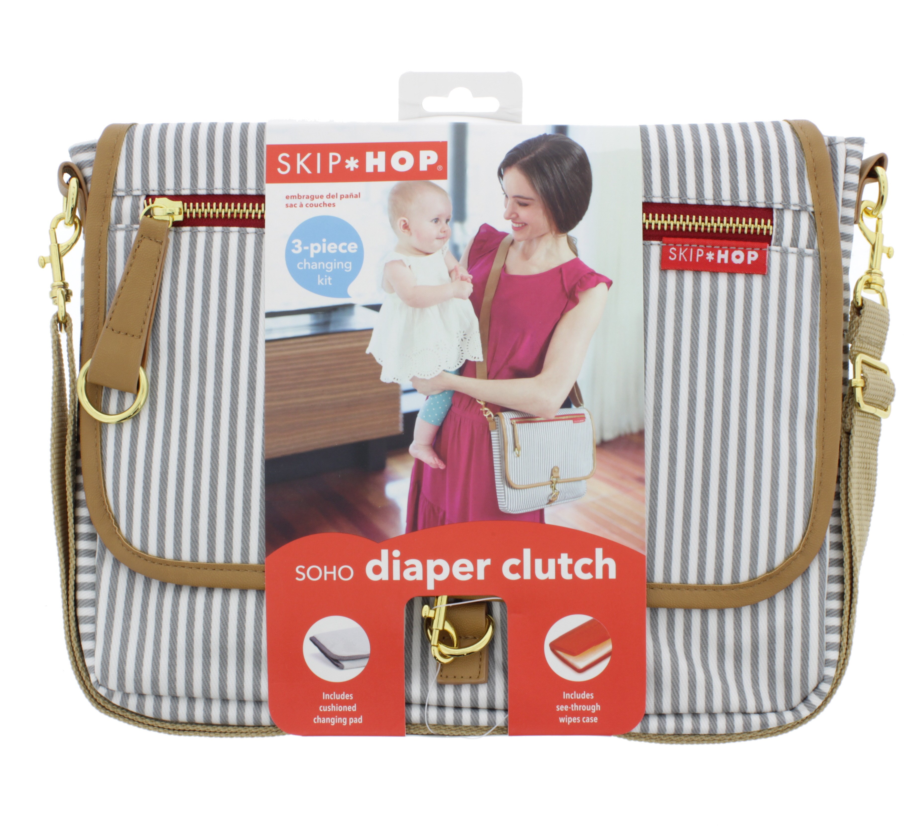 Skip Hop Soho Diaper Clutch 3 Piece Changing Kit