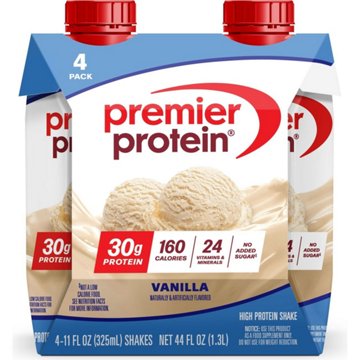 Premier Protein 30g Protein Shakes 4 pk Bottles - Vanilla