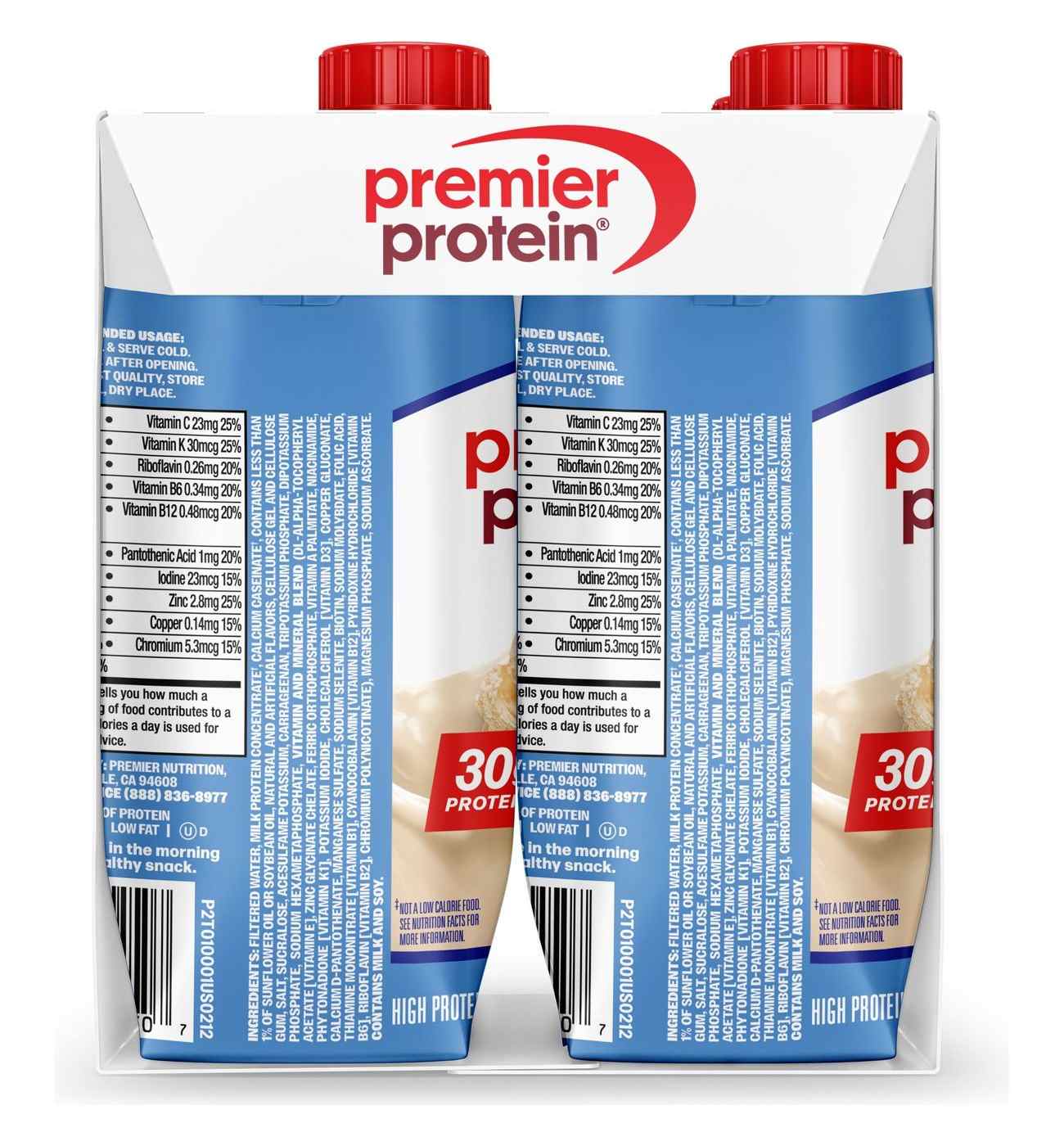 Premier Protein 30g Protein Shakes 4 pk Bottles - Vanilla; image 3 of 5
