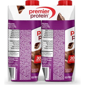 Premier Protein 30g Protein Shakes 4 pk Bottles - Chocolate