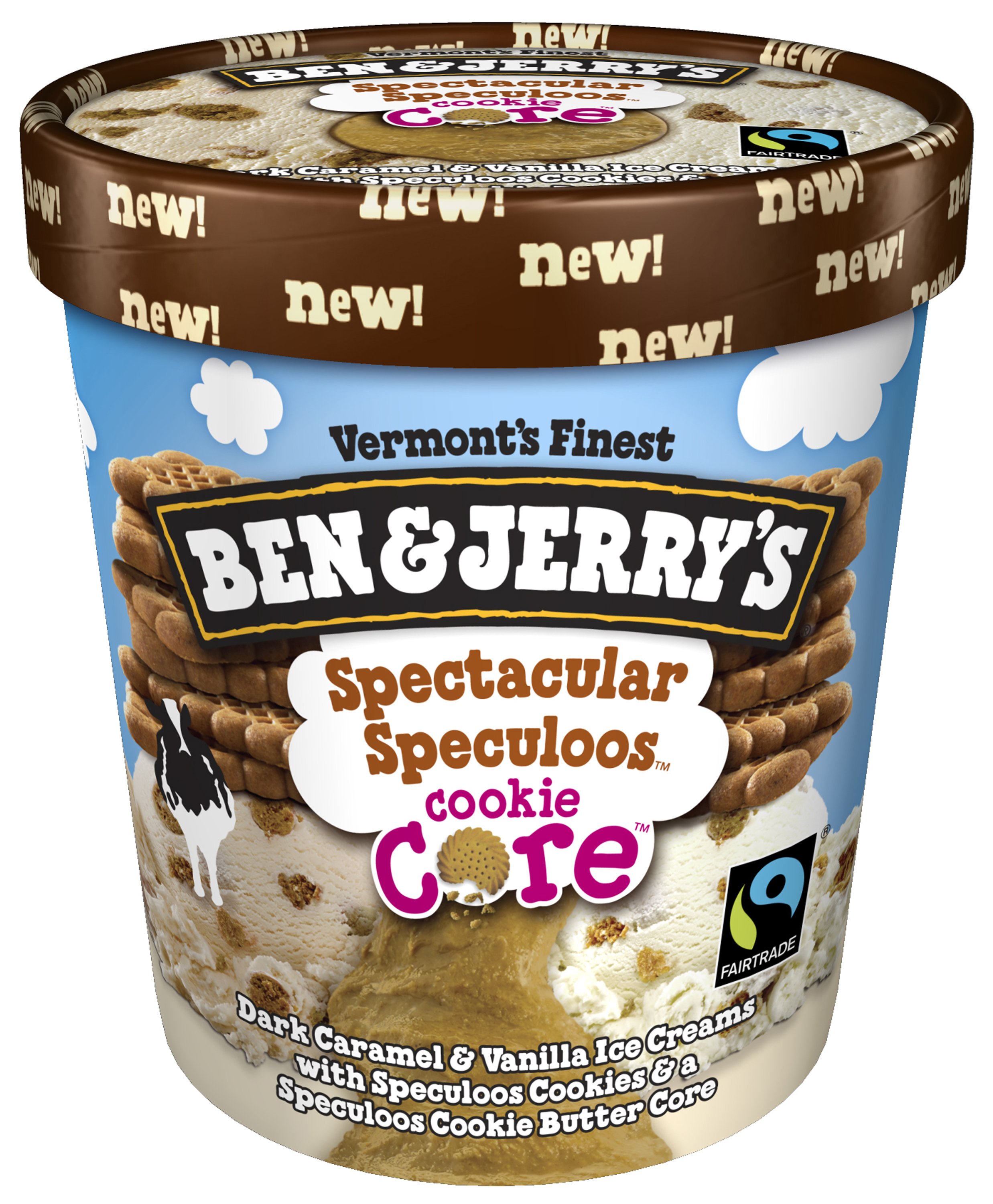 Ben & Jerry's Spectacular Speculoos Cookie Core Ice Cream Shop Ice cream at HEB