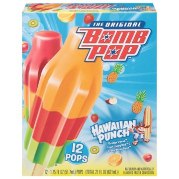 Bomb Pop Hawaiian Punch Ice Pops