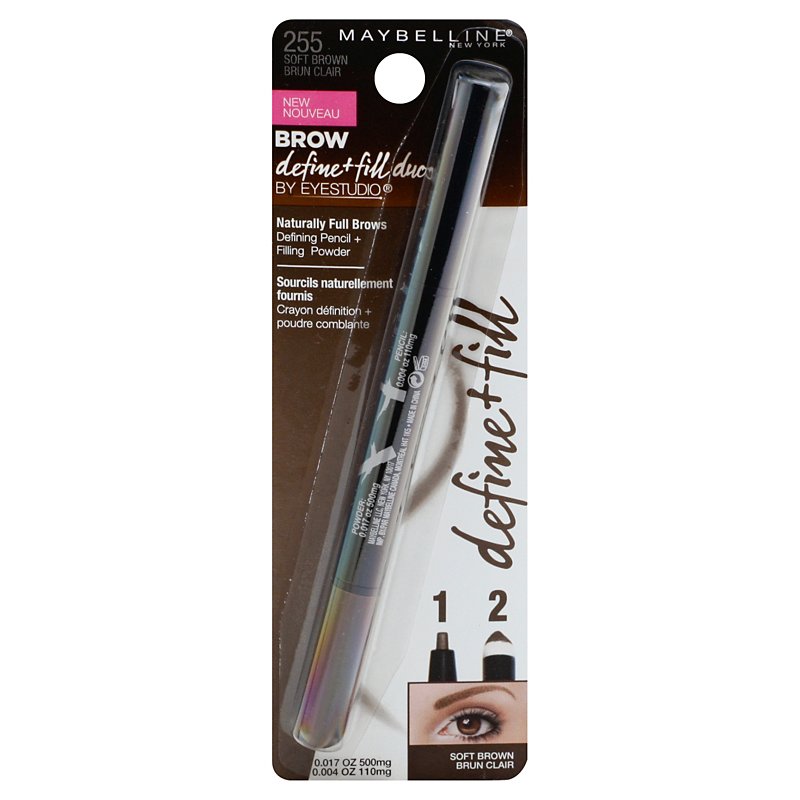 Maybelline Brow Define Fill Duo Eyebrow Pencil Soft Brown Shop Eyes At H E B