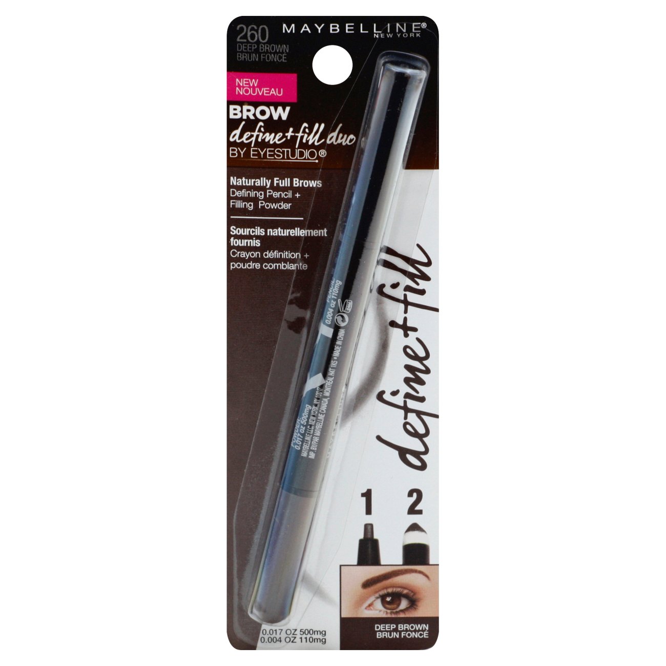 deep brown eyebrow pencil