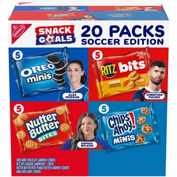 Nabisco Classic Mix Variety Bag 1 oz Bags - Nutter Butter, OREO ,Chips Ahoy! & RITZ Bits, 20 ct